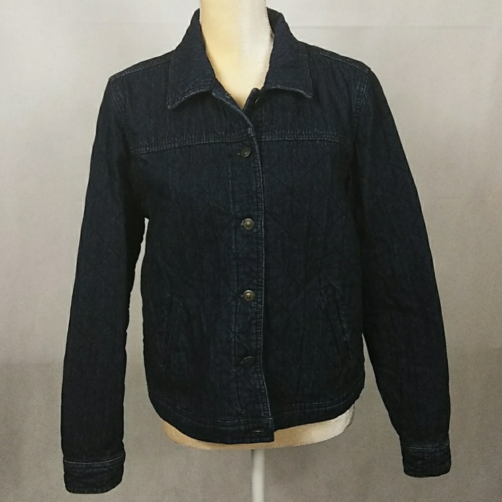 Christopher & Banks Quilted Denim Jacket - Picture 3 of 8